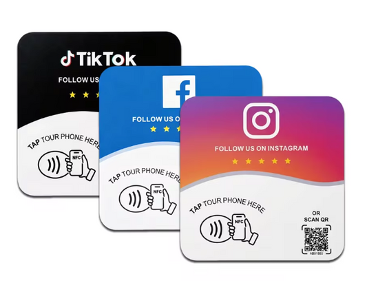 Social Media NFC Cards